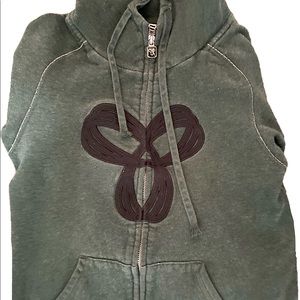 Forest Green TNA Zip-up hoodie